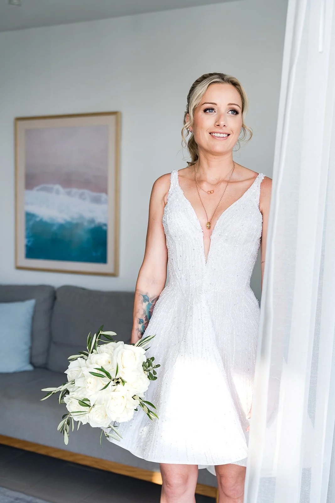 Sam and Norma beach wedding ceremony at Indian Rocks Beach