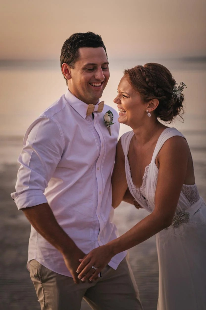 Romantic beach wedding at Honeymoon Island by Clearwater Beach Wedding
