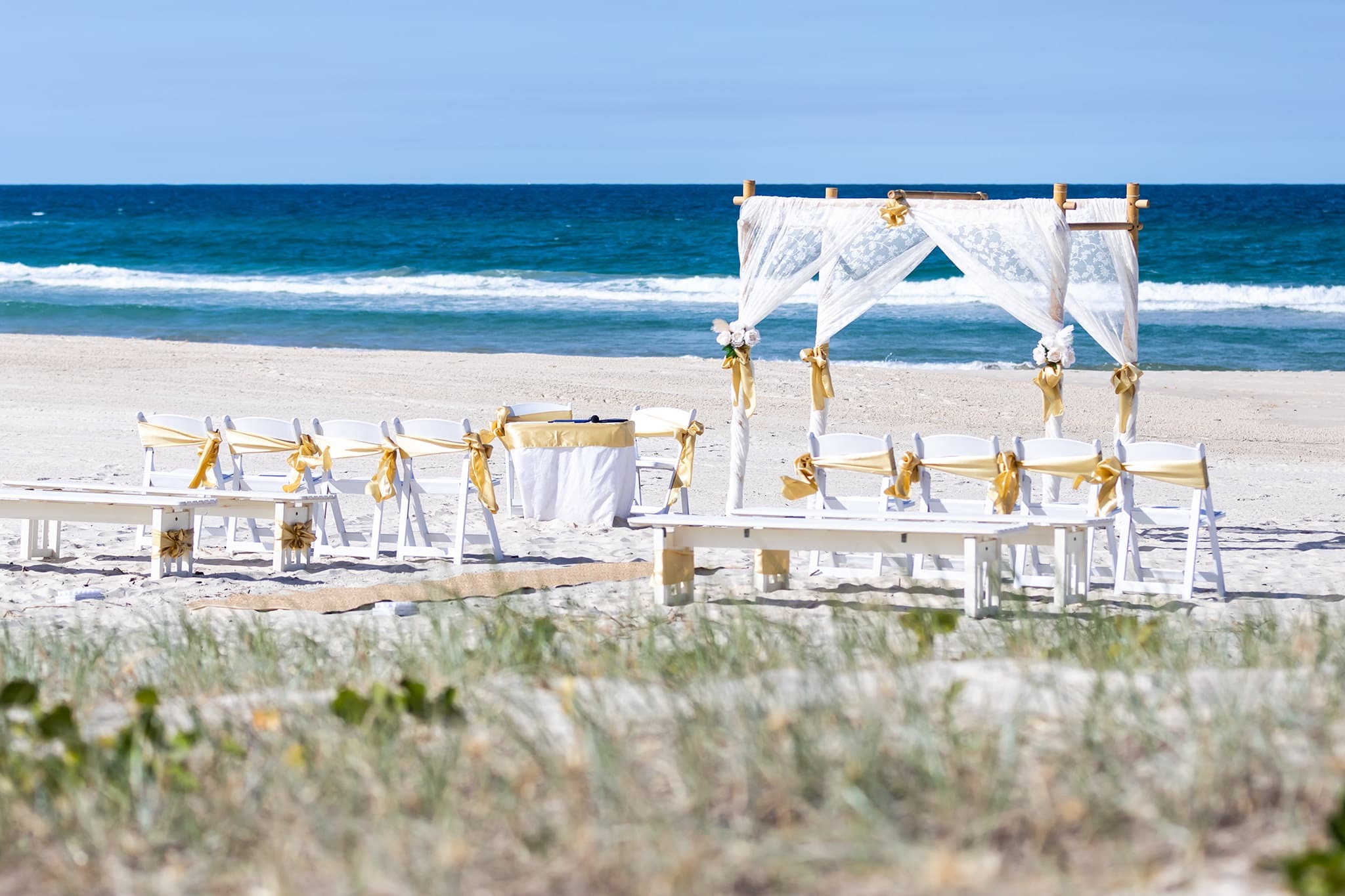 Jessica and Donald’s romantic Clearwater Beach wedding ceremony by Clearwater Beach Wedding