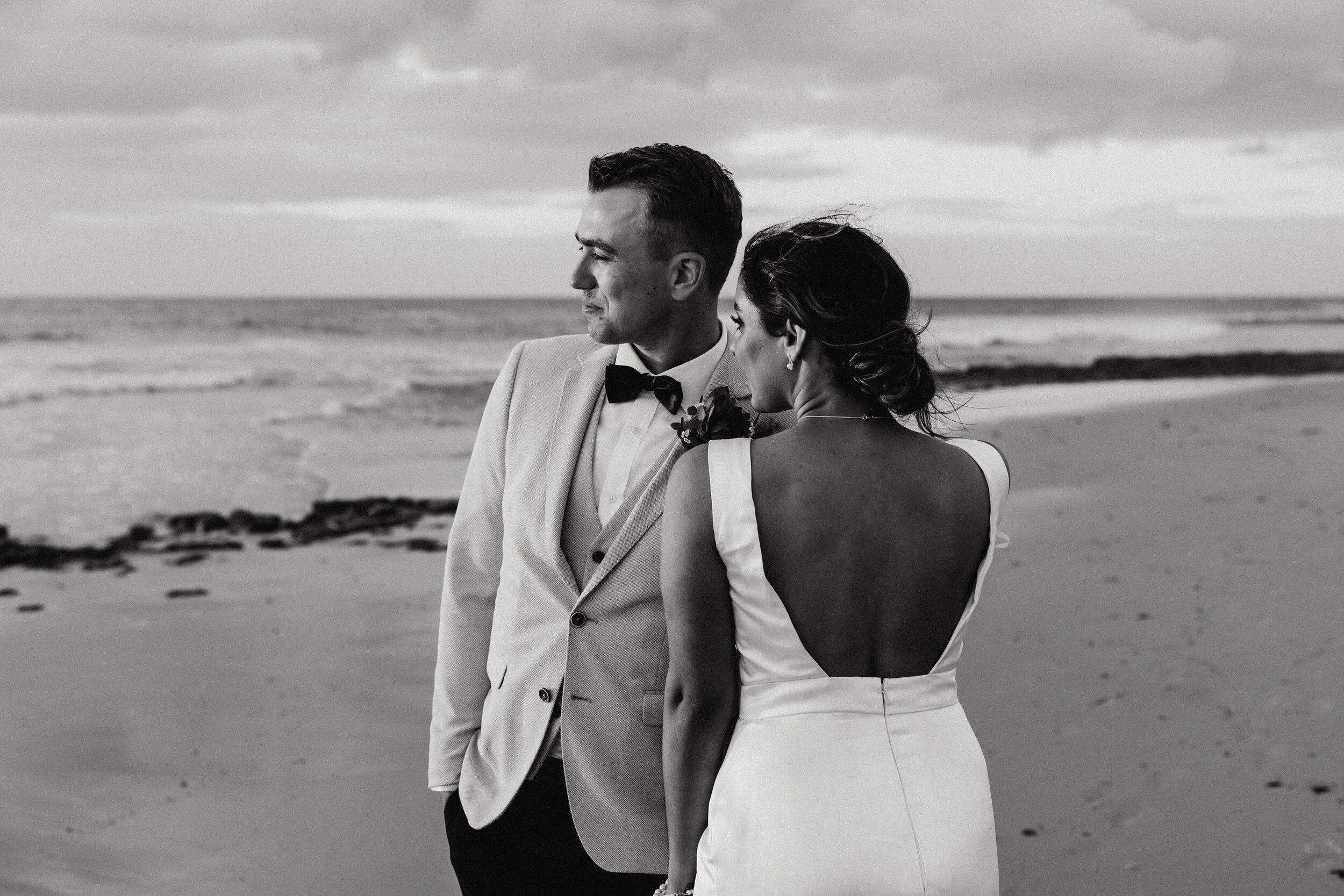 Candid elopement photography on Clearwater Beach by Tom Matthew