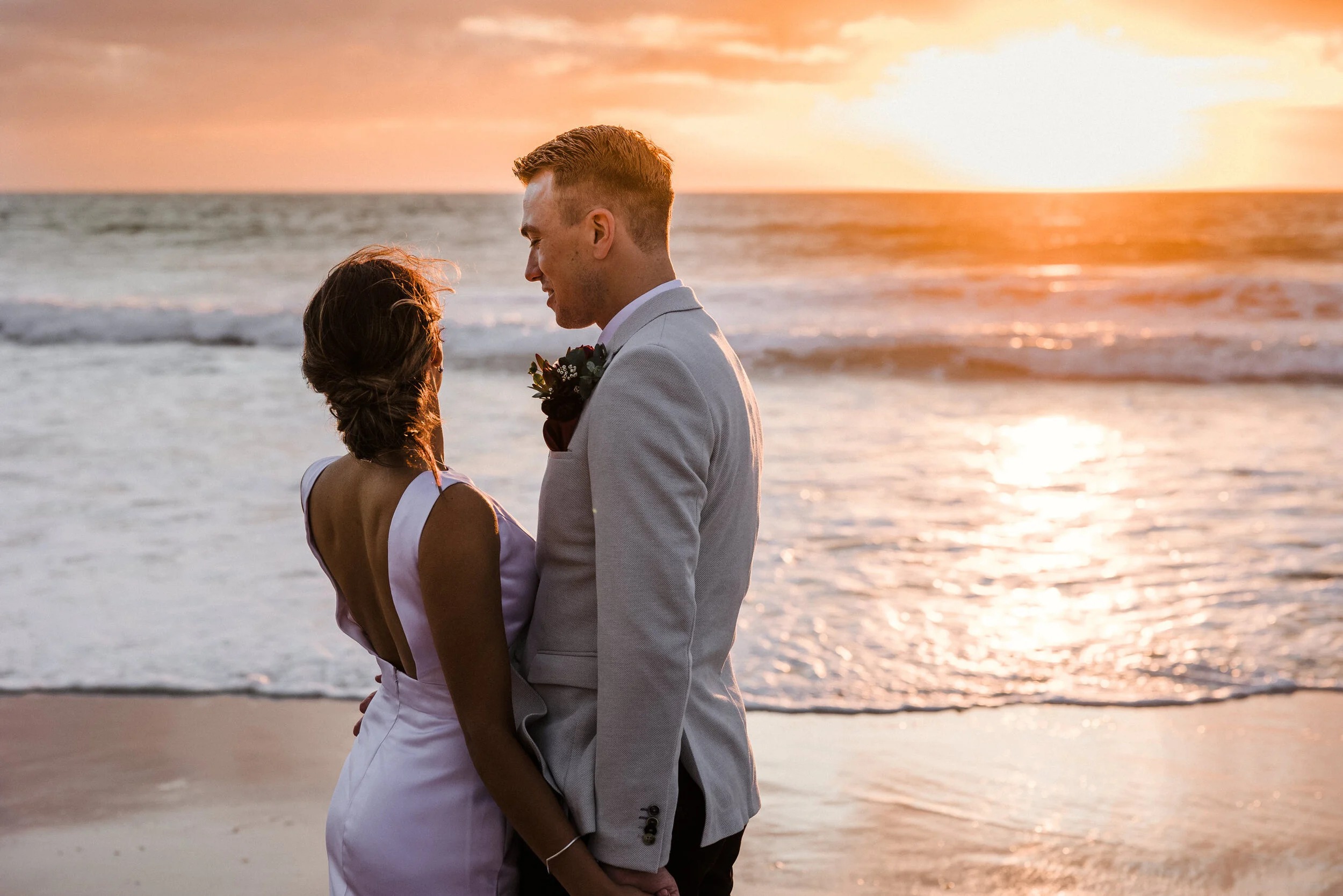Florida beach elopement captured by Tom Matthew Photography
