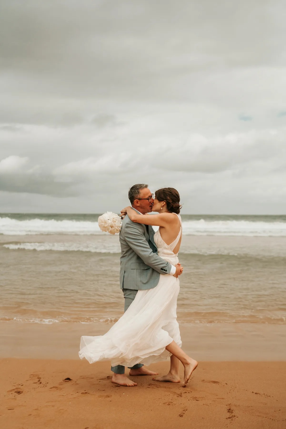 Mia and Chris at Bean Point Beach wedding on Anna Maria Island